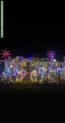Christmas Light display at 50 Tiparra Avenue, Park Holme