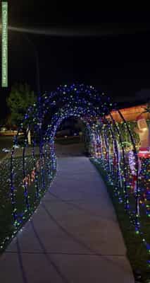 Christmas Light display at 9 Aleaha Brace, Aveley