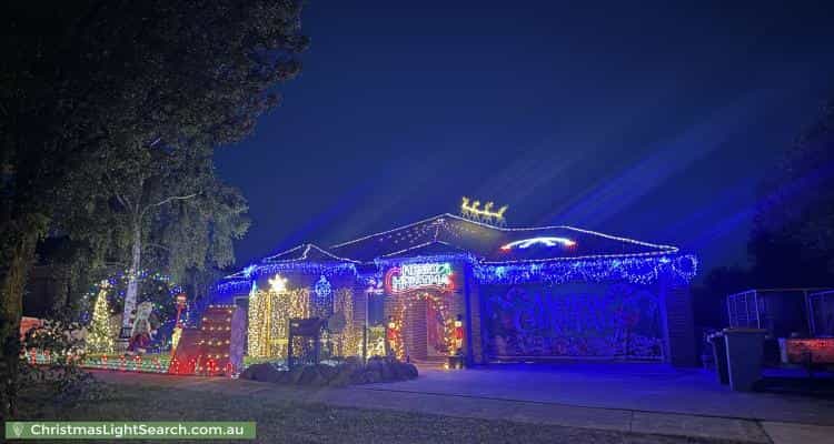 Christmas Light display at 115 Roulston Way, Wallan