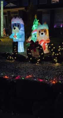 Christmas Light display at  Chapel Street, Glen Waverley