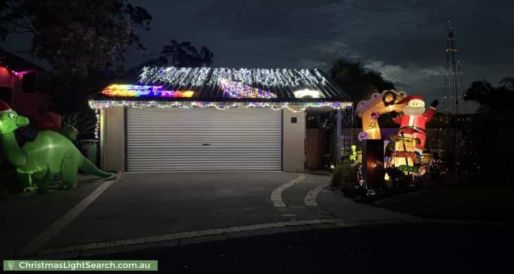 Christmas Light display at 4 Tivoli Court, Rochedale South