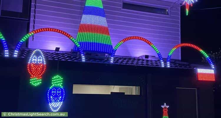 Christmas Light display at 275 Elizabeth Avenue, Clontarf