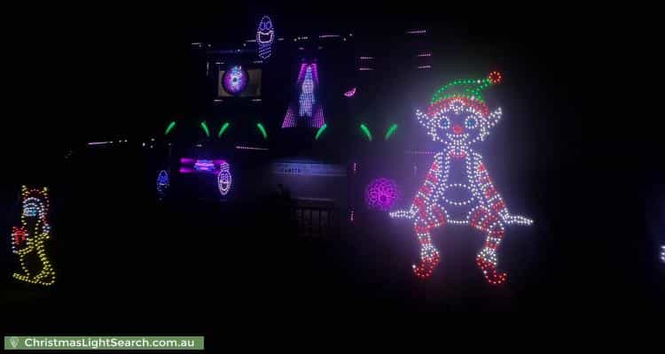 Christmas Light display at 275 Elizabeth Avenue, Clontarf