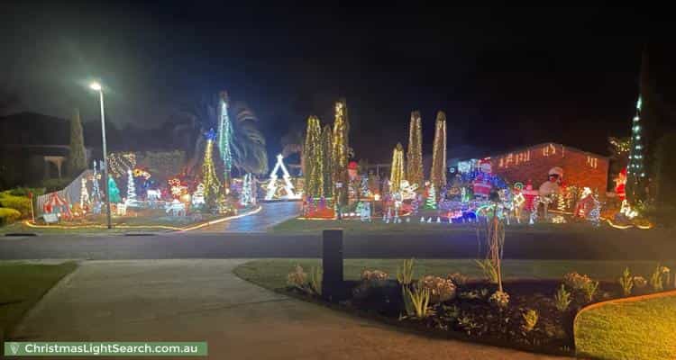 Christmas Light display at  Lilac Court, Frankston South