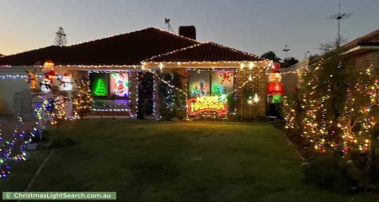 Christmas Light display at 23 Pendleton Crescent, Butler