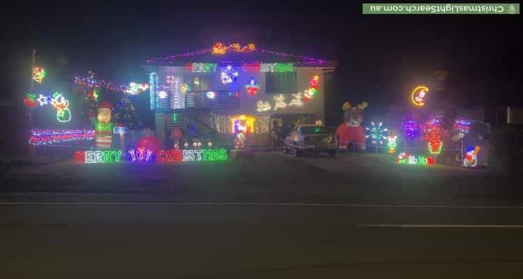 Christmas Light display at 55 Duffield Road, Kallangur