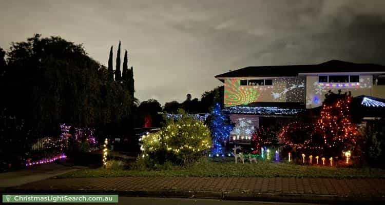 Christmas Light display at 4 Casuarina Avenue, Surrey Downs