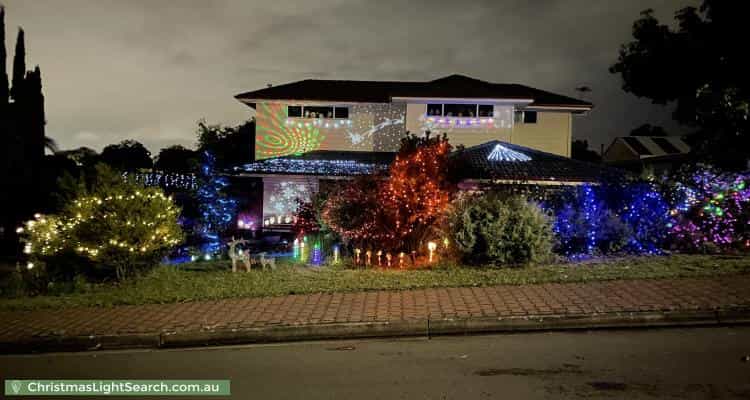 Christmas Light display at 4 Casuarina Avenue, Surrey Downs