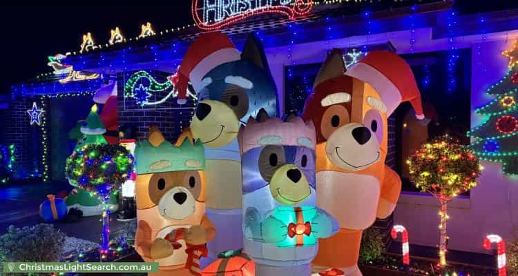 Christmas Light display at 50 Newington Parade, Mernda