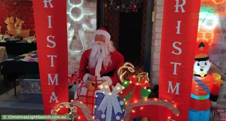 Christmas Light display at 17 Delma View, Gungahlin