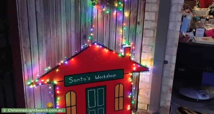 Christmas Light display at 17 Delma View, Gungahlin