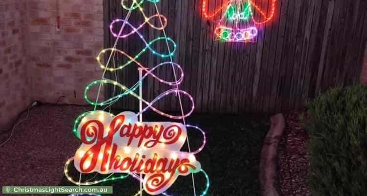 Christmas Light display at 17 Delma View, Gungahlin
