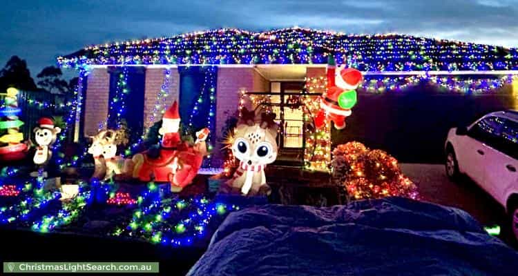 Christmas Light display at 58 Tangemere Way, Cranbourne East