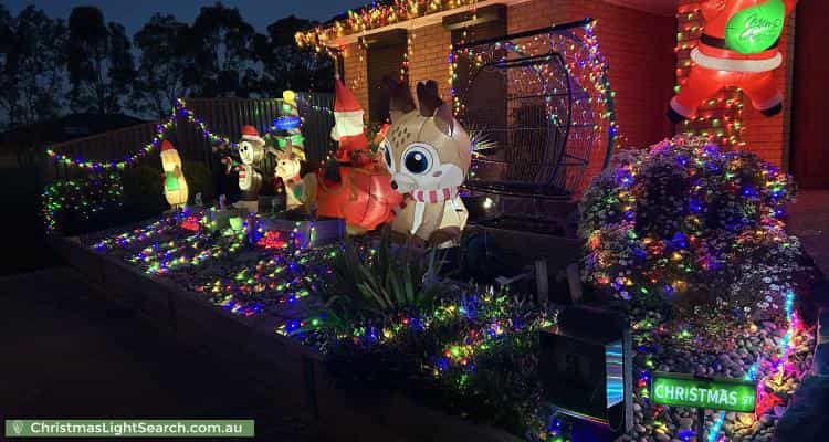 Christmas Light display at 58 Tangemere Way, Cranbourne East