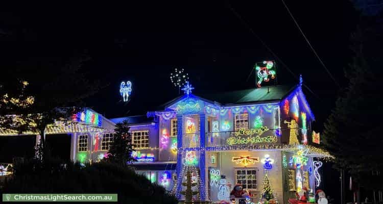 Christmas Light display at 89 Onkaparinga Road, Bridgewater