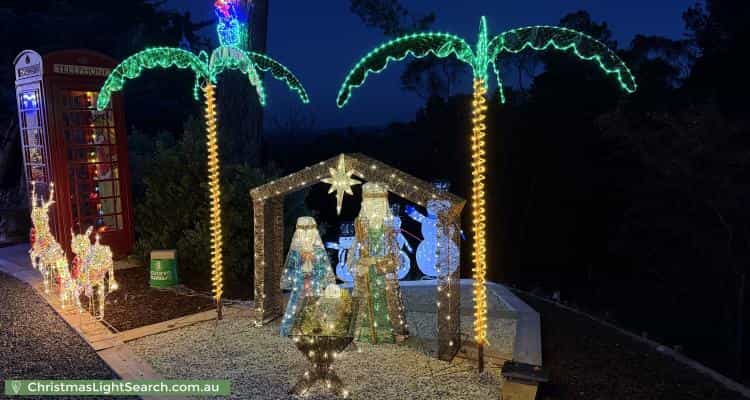Christmas Light display at 89 Onkaparinga Road, Bridgewater