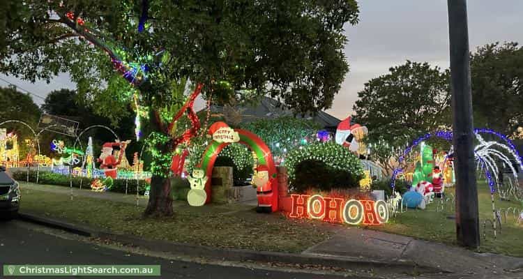 Christmas Light display at 17 Stephenson Street, Birrong