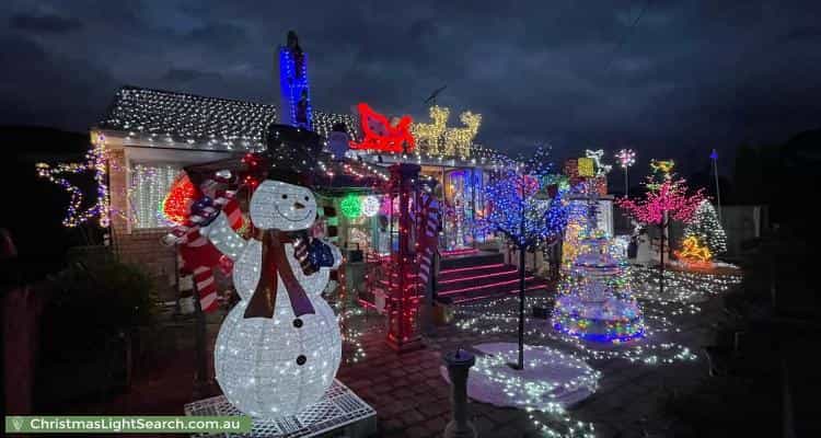 Christmas Light display at 6 Bounty Street, Warrane