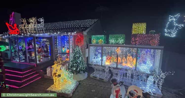 Christmas Light display at 6 Bounty Street, Warrane