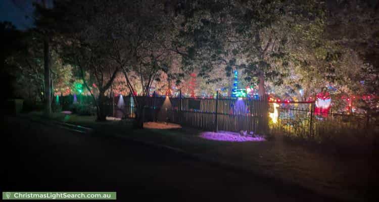 Christmas Light display at 12 McLaren Street, Upwey