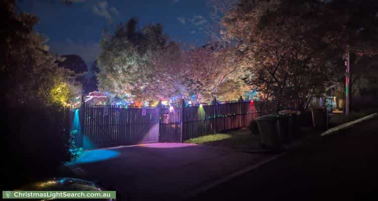 Christmas Light display at 12 McLaren Street, Upwey