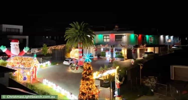 Christmas Light display at 15 Corvara Way, Pakenham