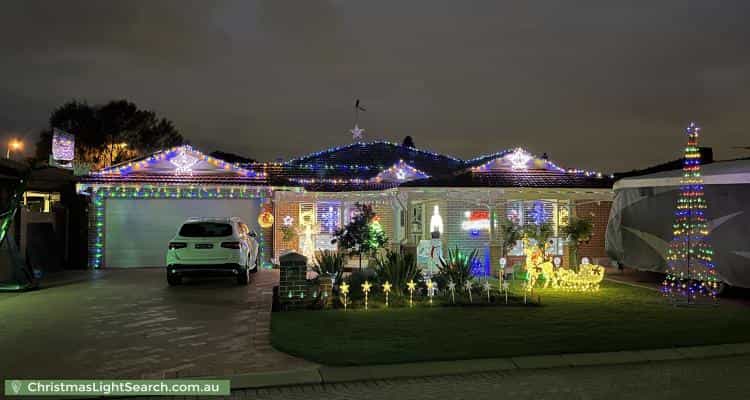Christmas Light display at 3 Baleine Court, Sorrento