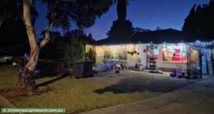 Christmas Light display at 7 Harvey Drive, Salisbury East