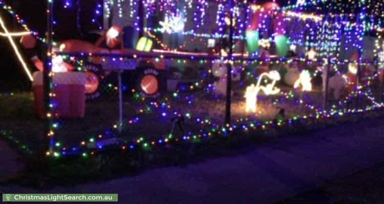 Christmas Light display at 50 Roebuck Street, Mile End