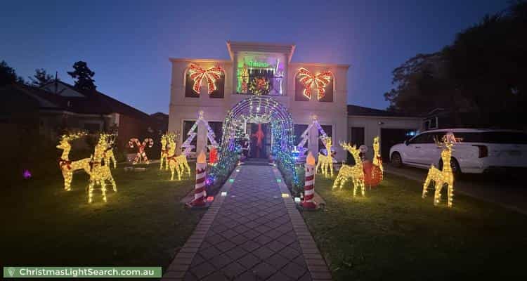 Christmas Light display at 87 Shakespeare Avenue, Magill