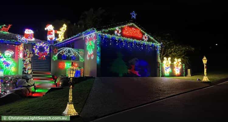 Christmas Light display at 10 Longreef Court, Albany Creek