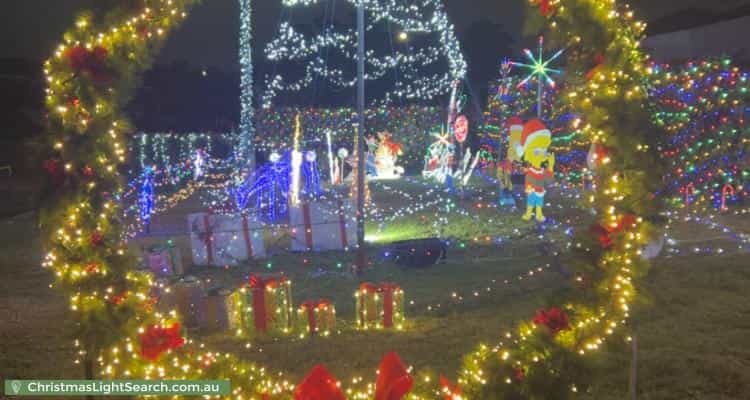 Christmas Light display at 60 Kiber Drive, Glenmore Park
