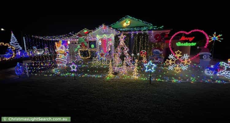Christmas Light display at 60 Kiber Drive, Glenmore Park