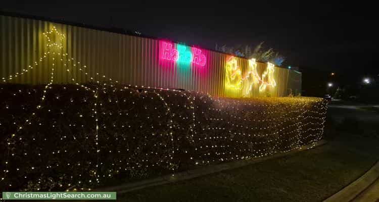 Christmas Light display at 2 Joseph Way, Woodcroft