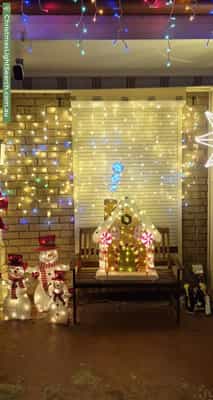 Christmas Light display at 2 Joseph Way, Woodcroft