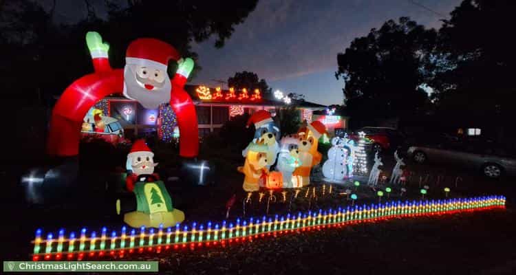 Christmas Light display at  Medina Street, Aberfoyle Park