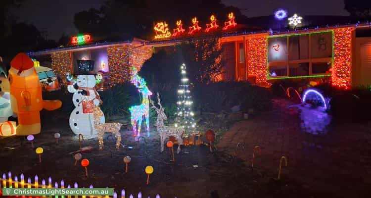 Christmas Light display at  Medina Street, Aberfoyle Park