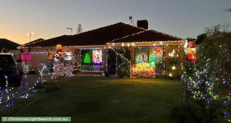 Christmas Light display at 23 Pendleton Crescent, Butler