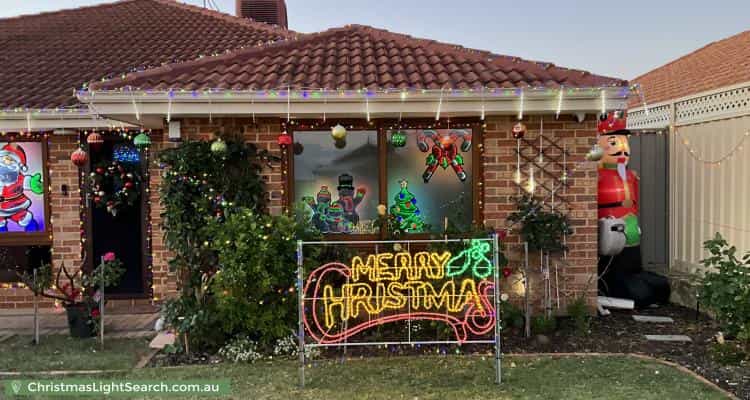 Christmas Light display at 23 Pendleton Crescent, Butler