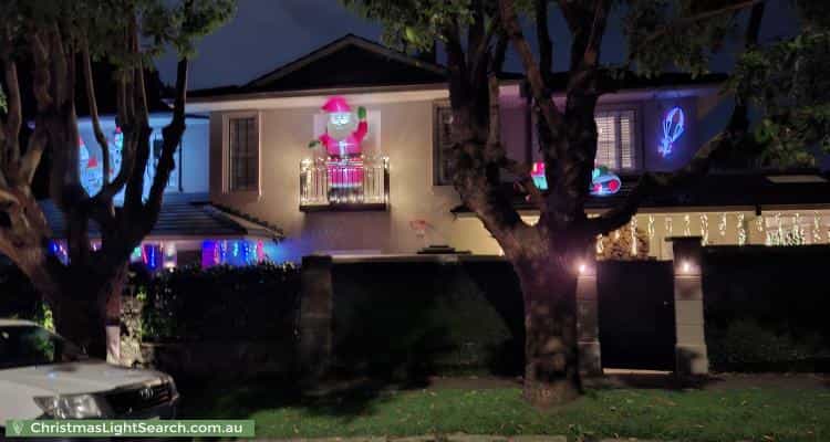 Christmas Light display at 45 Wentworth Street, Randwick