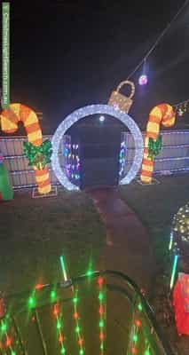 Christmas Light display at 20 Shenstone Place, Montrose