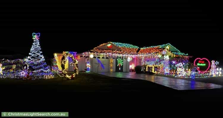 Christmas Light display at 60 Kiber Drive, Glenmore Park