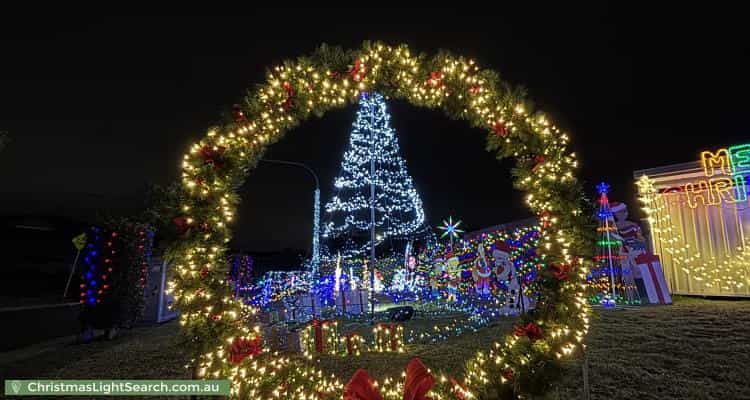 Christmas Light display at 60 Kiber Drive, Glenmore Park