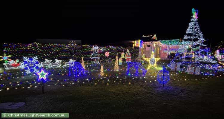 Christmas Light display at 60 Kiber Drive, Glenmore Park