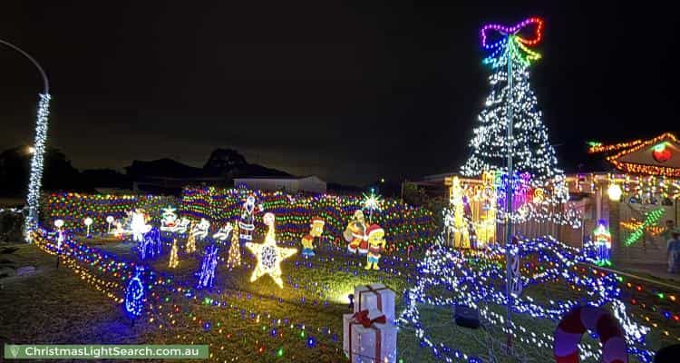 Christmas Light display at 60 Kiber Drive, Glenmore Park