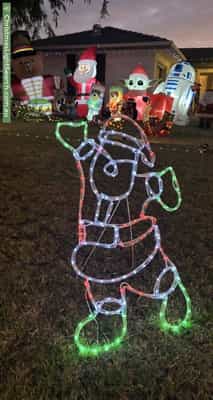 Christmas Light display at 162 Coolgardie Avenue, Redcliffe