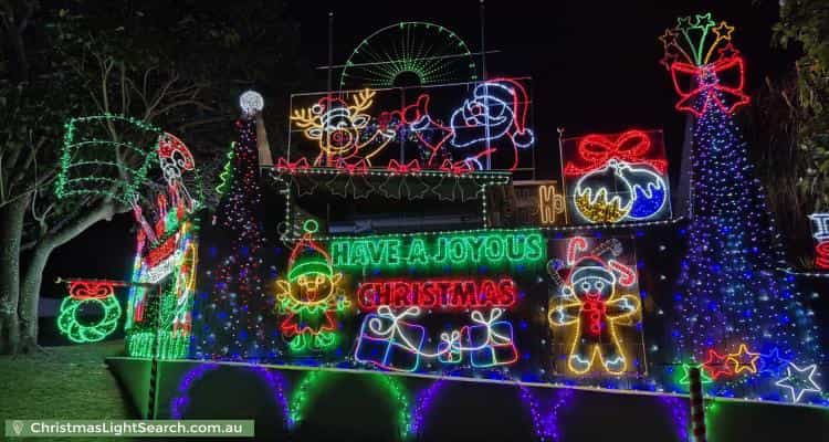 Christmas Light display at 27 Minimine Street, Stafford