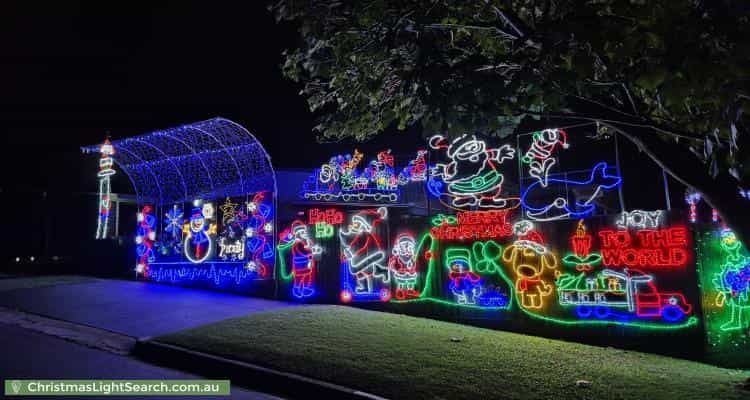 Christmas Light display at 27 Minimine Street, Stafford