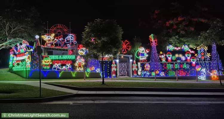 Christmas Light display at 27 Minimine Street, Stafford