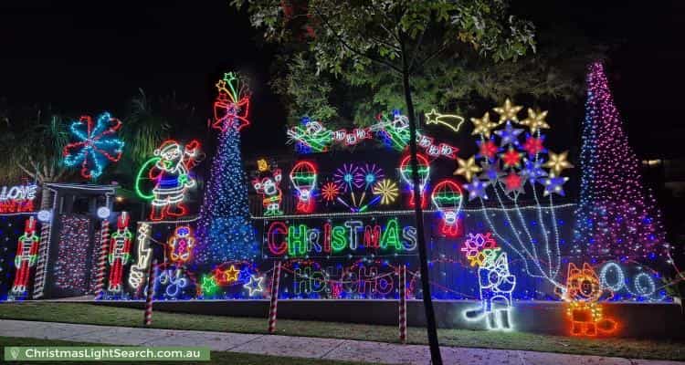 Christmas Light display at 27 Minimine Street, Stafford